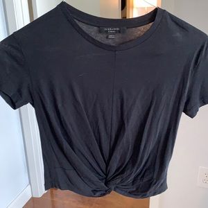 worn once! All saints XS black crop tee